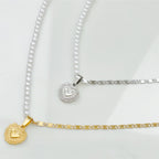 half pearl necklace UK