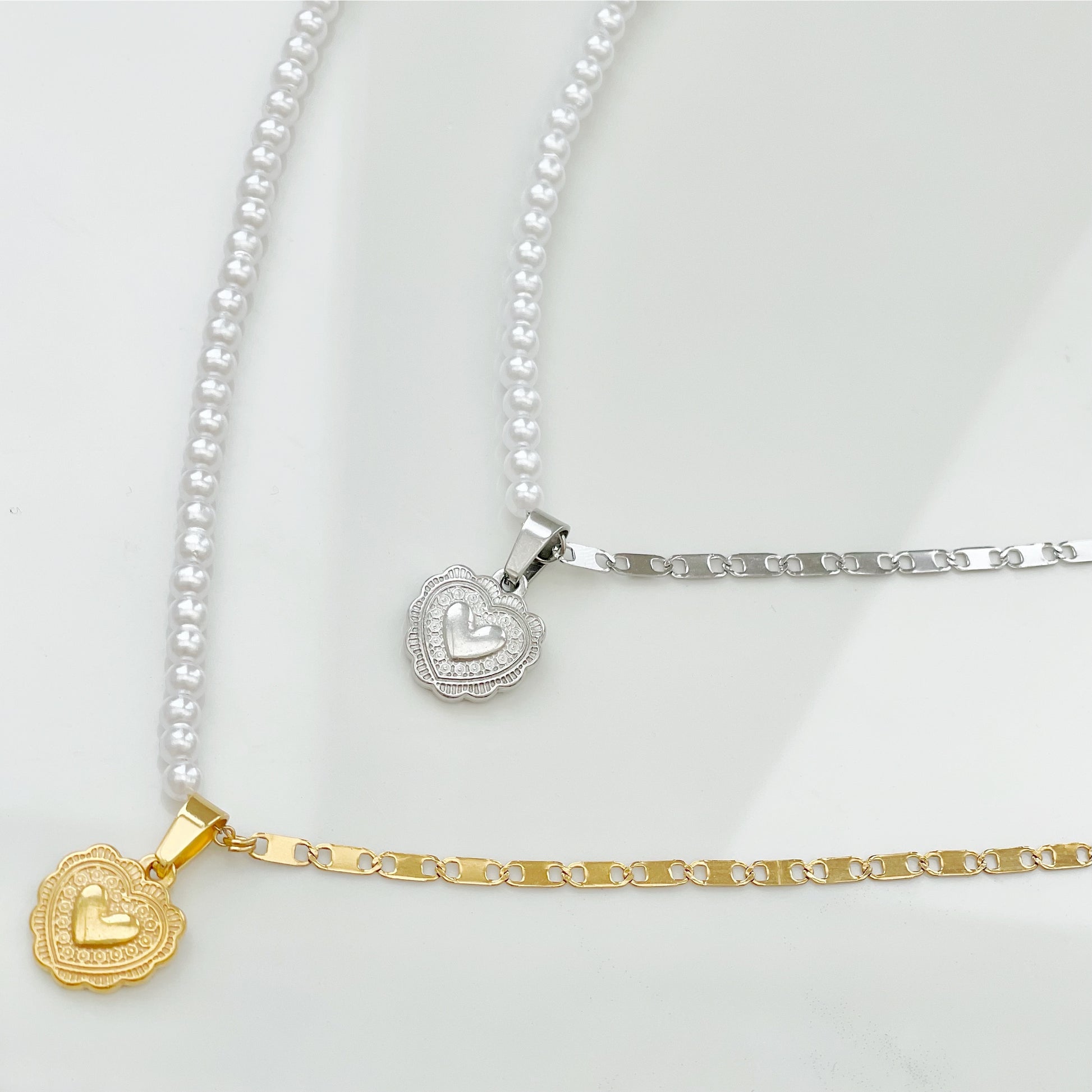 half pearl necklace UK