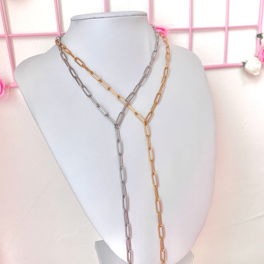 Link Chain Lariat