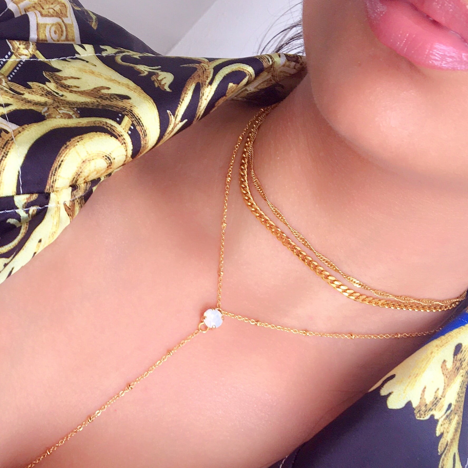 necklace stack cuban necklace