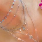 silver stainless steel necklace stack cute jewellery