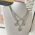 silver yin yang necklace
