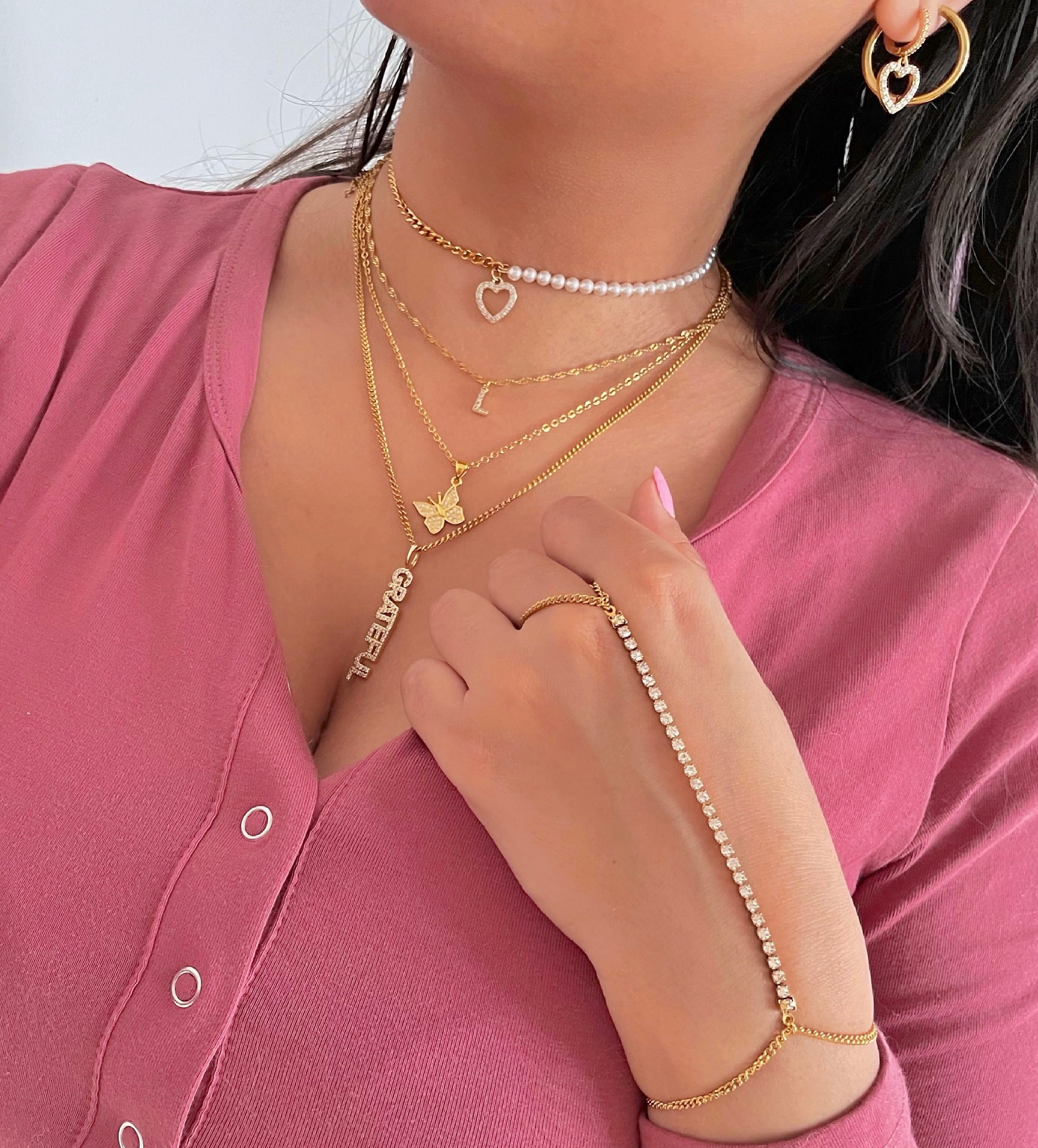 tarnish free gold hand chain UK