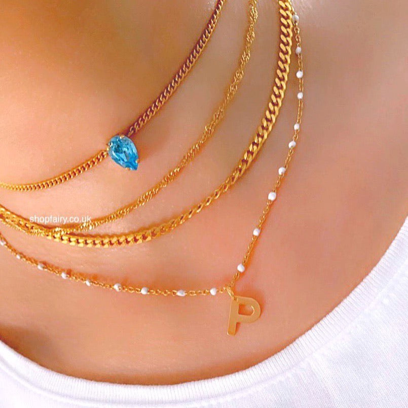 unisex cuban necklace stainless steel necklace stack