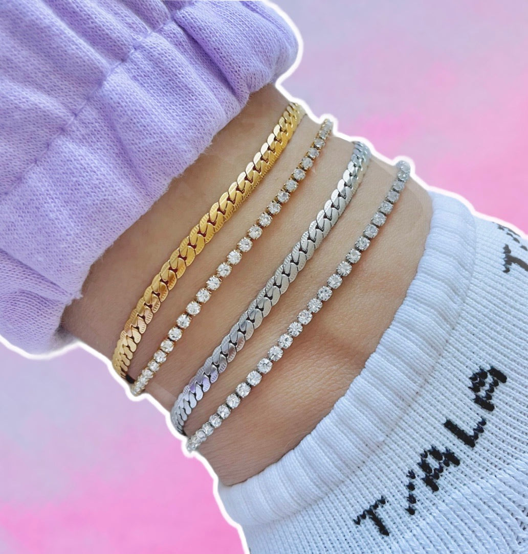 waterproof tennis anklets