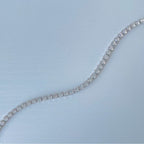 waterproof tennis necklace silver